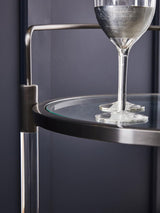 Elegant Chrome Serving Trolley