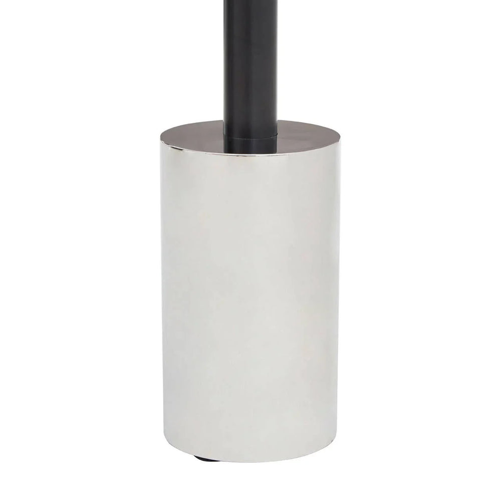 Silver Base Glass End Table