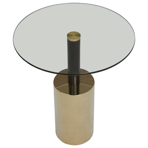 Elegant Glass & Gold End
