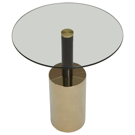 Elegant Glass & Gold End