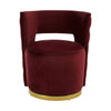 Luxe Wine Velvet Chair