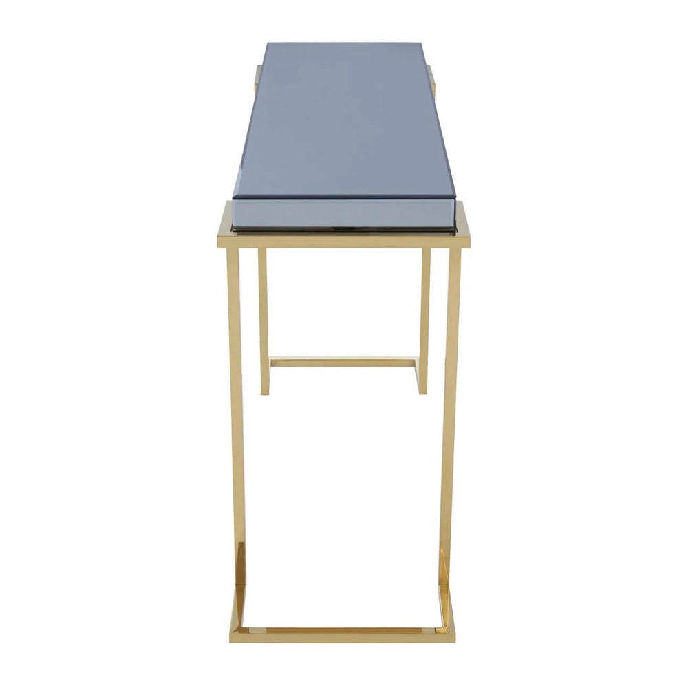Glam Grey Glass Console