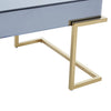 Glam Grey Glass Coffee Table