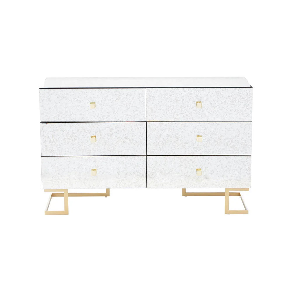 Reflective Antique Mirrored Drawer Chest