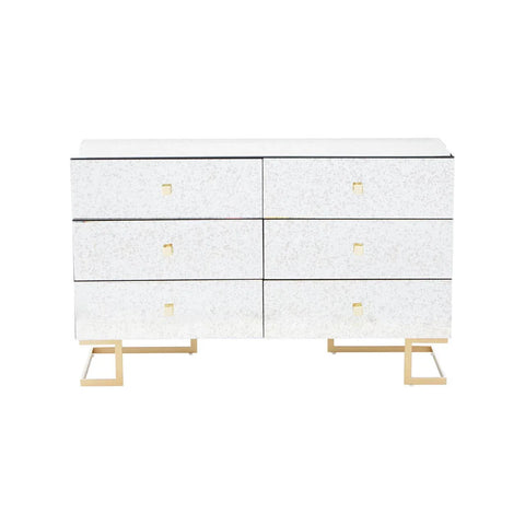 Reflective Antique Mirrored Drawer Chest