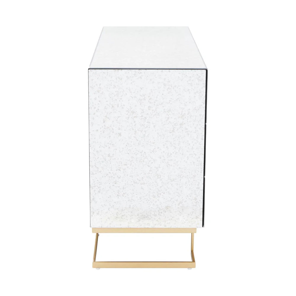 Reflective Antique Mirrored Drawer Chest