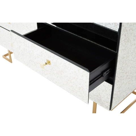Reflective Antique Mirrored Drawer Chest