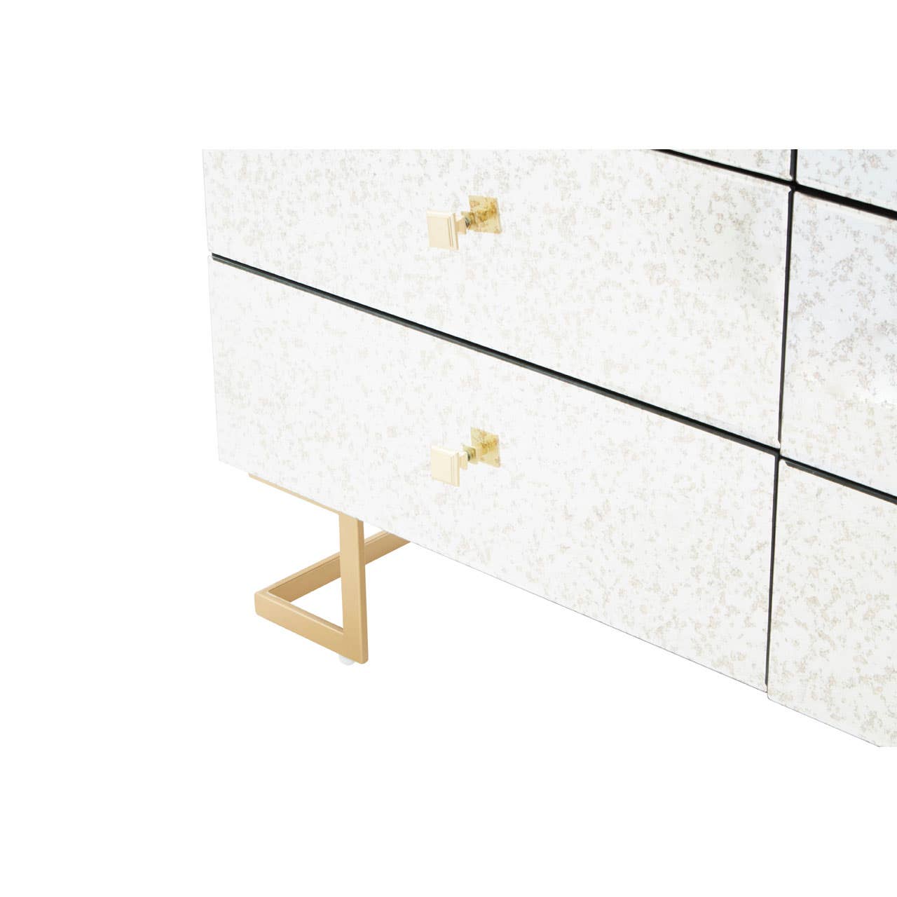 Reflective Antique Mirrored Drawer Chest