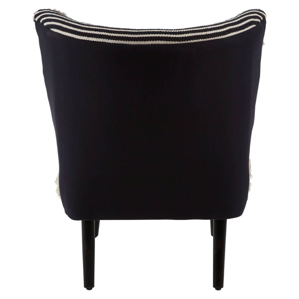 Modern Black White Accent Chair