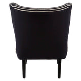 Modern Black White Accent Chair