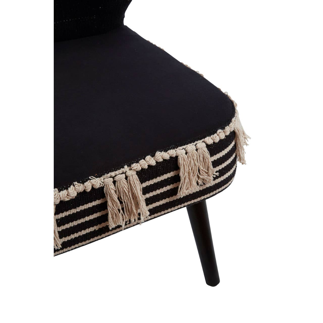 Modern Black White Accent Chair