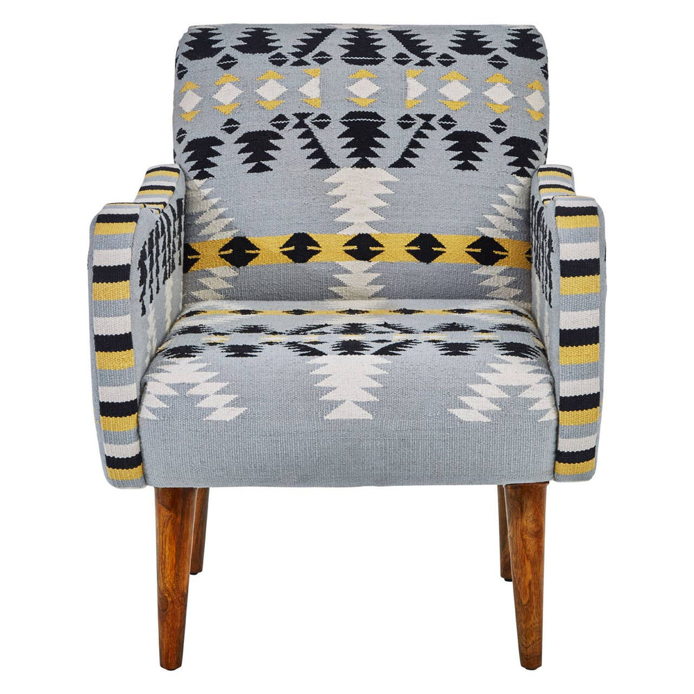Geometric Pattern Accent Armchair