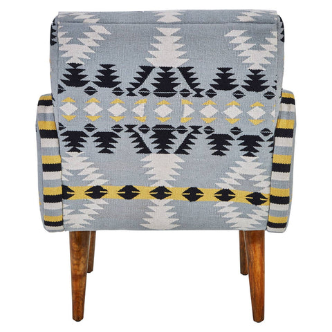 Geometric Pattern Accent Armchair