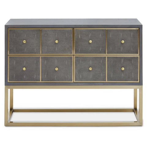 Shagreen Console Table Drawers