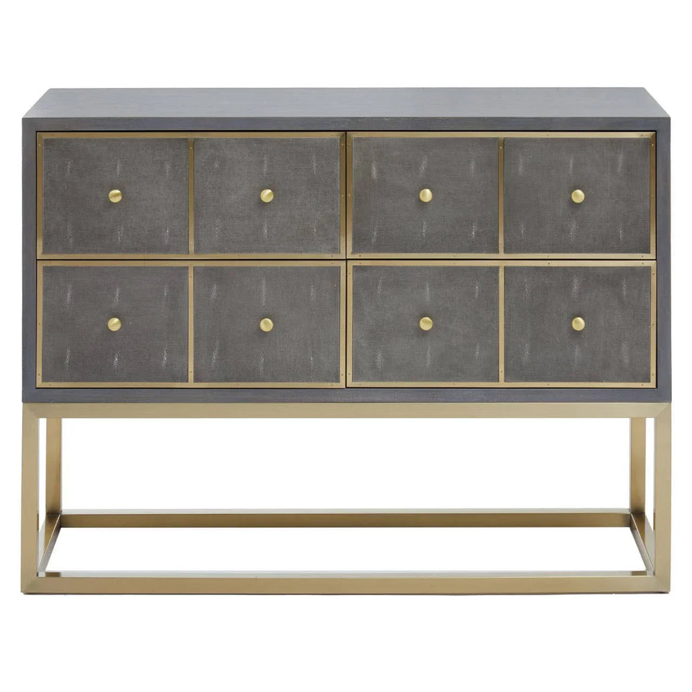 Shagreen Console Table Drawers