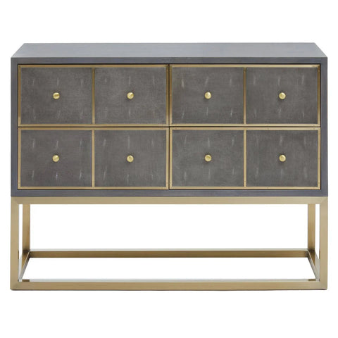 Shagreen Console Table Drawers