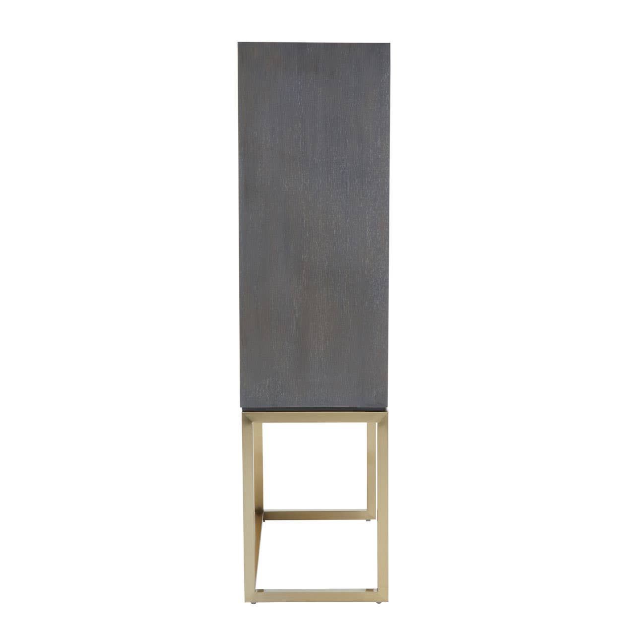 Luxury Shagreen Effect Cabinet with Gold Base