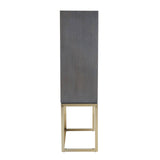 Luxury Shagreen Effect Cabinet with Gold Base