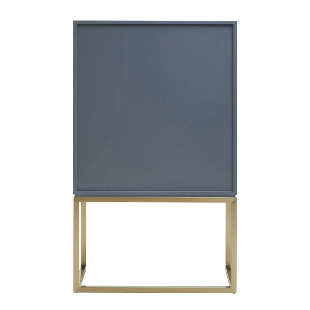 Luxury Shagreen Effect Cabinet with Gold Base