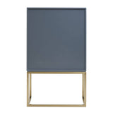 Luxury Shagreen Effect Cabinet with Gold Base