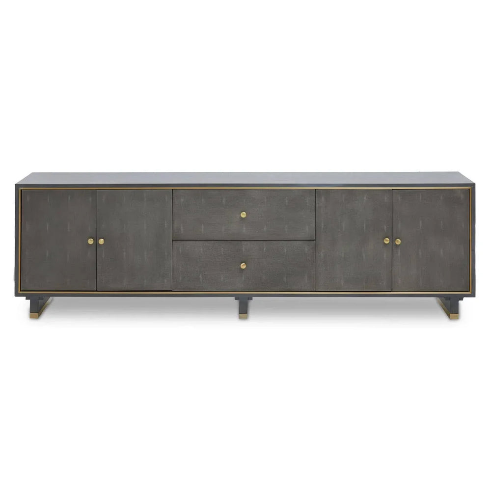 Luxe Grey Media Storage Unit