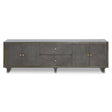 Luxe Grey Media Storage Unit