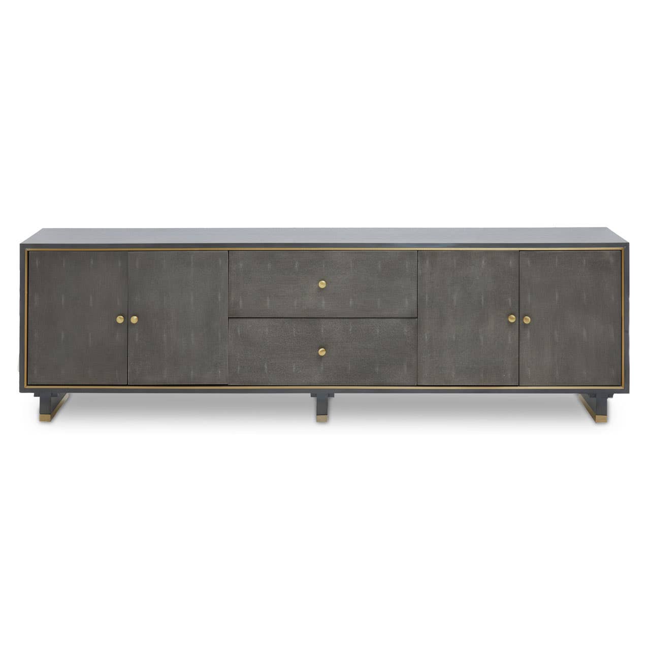 Luxe Grey Media Storage Unit