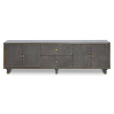 Luxe Grey Media Storage Unit