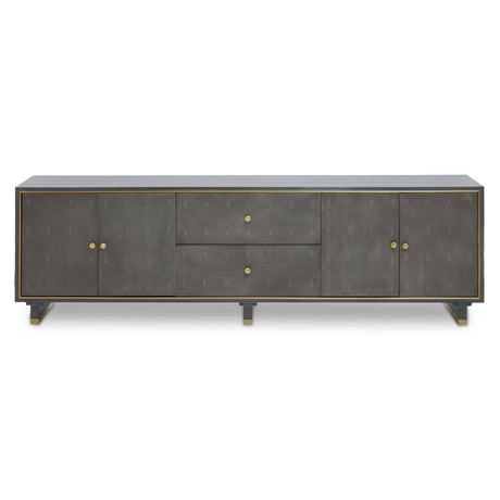Luxe Grey Media Storage Unit