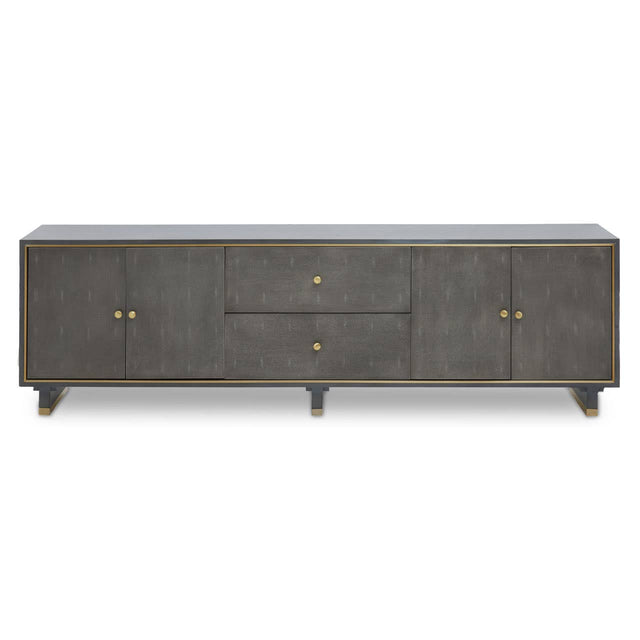 Luxe Grey Media Storage Unit
