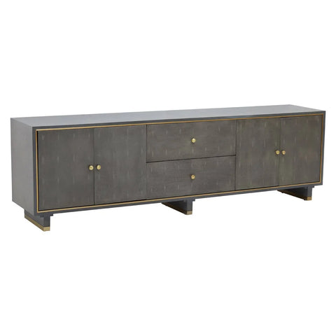 Luxe Grey Media Storage Unit