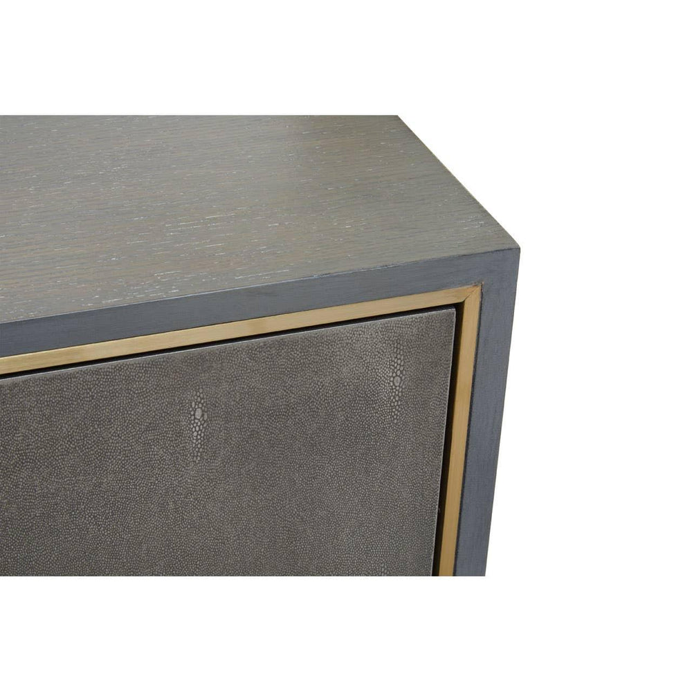 Luxe Grey Media Storage Unit