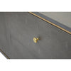 Luxe Grey Media Storage Unit