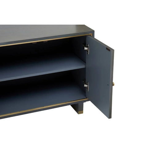 Luxe Grey Media Storage Unit