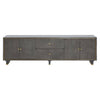 Luxe Grey Media Storage Unit