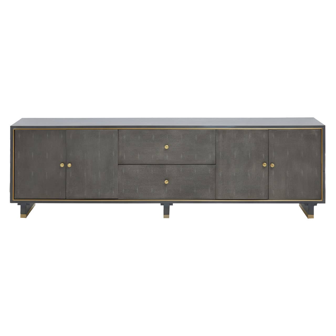 Luxe Grey Media Storage Unit