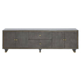 Luxe Grey Media Storage Unit