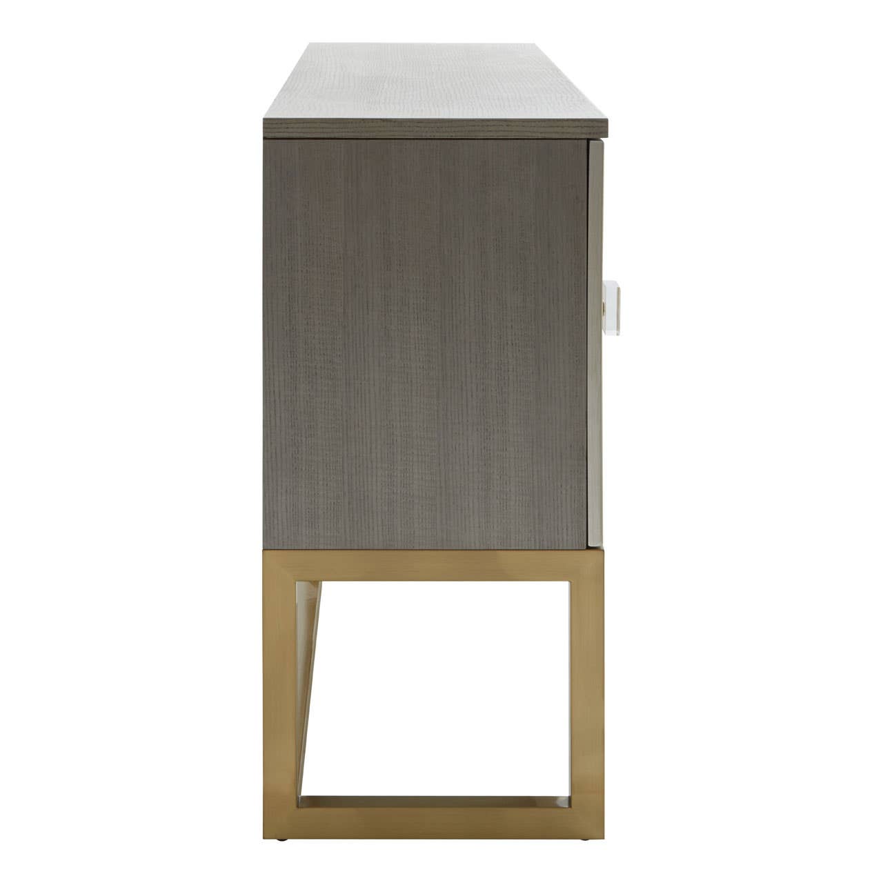 Champagne Silver Textured Three-Door Sideboard