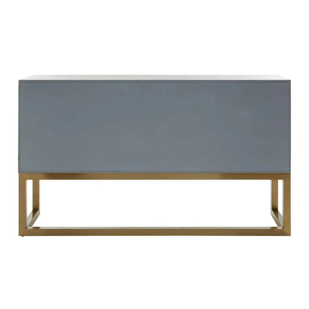 Champagne Silver Textured Three-Door Sideboard