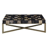 Fossil Wood Checkerboard Coffee Table