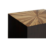 Sunburst Bamboo Side Table