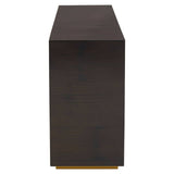 Ebony Bamboo Sunburst Console Table