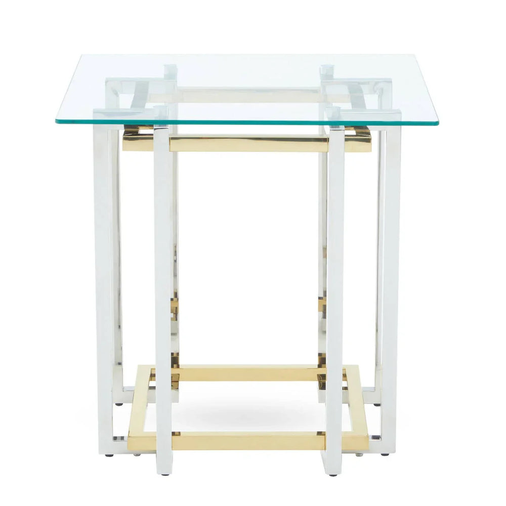 Luxury Dual-Tone Glass Table