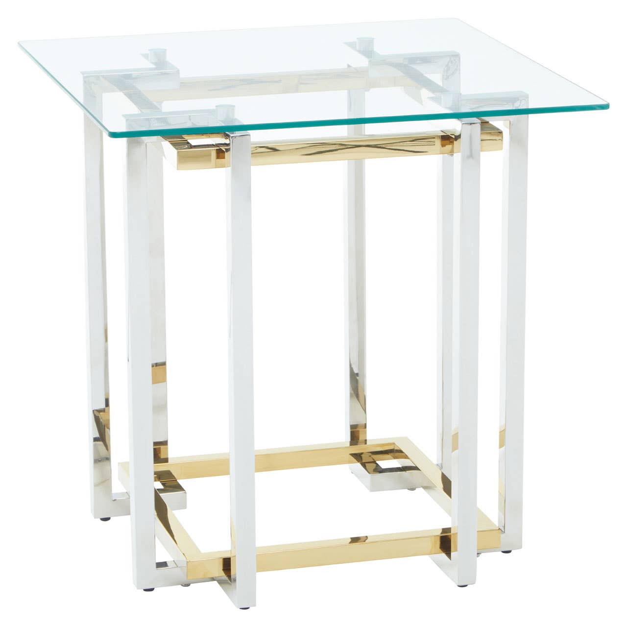 Luxury Dual-Tone Glass Table