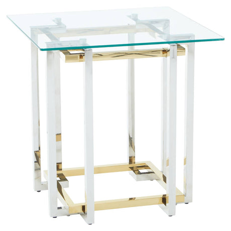 Luxury Dual-Tone Glass Table