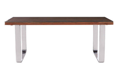 Salvaged Wood Glass Dining Table