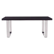 Sleek Black Glass Dining Table