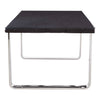 Sleek Black Glass Dining Table