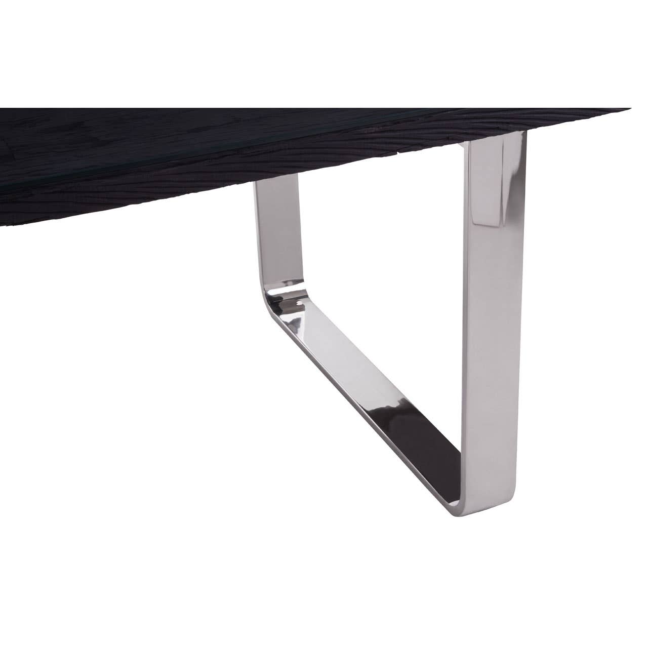 Sleek Black Glass Dining Table