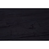 Sleek Black Glass Dining Table